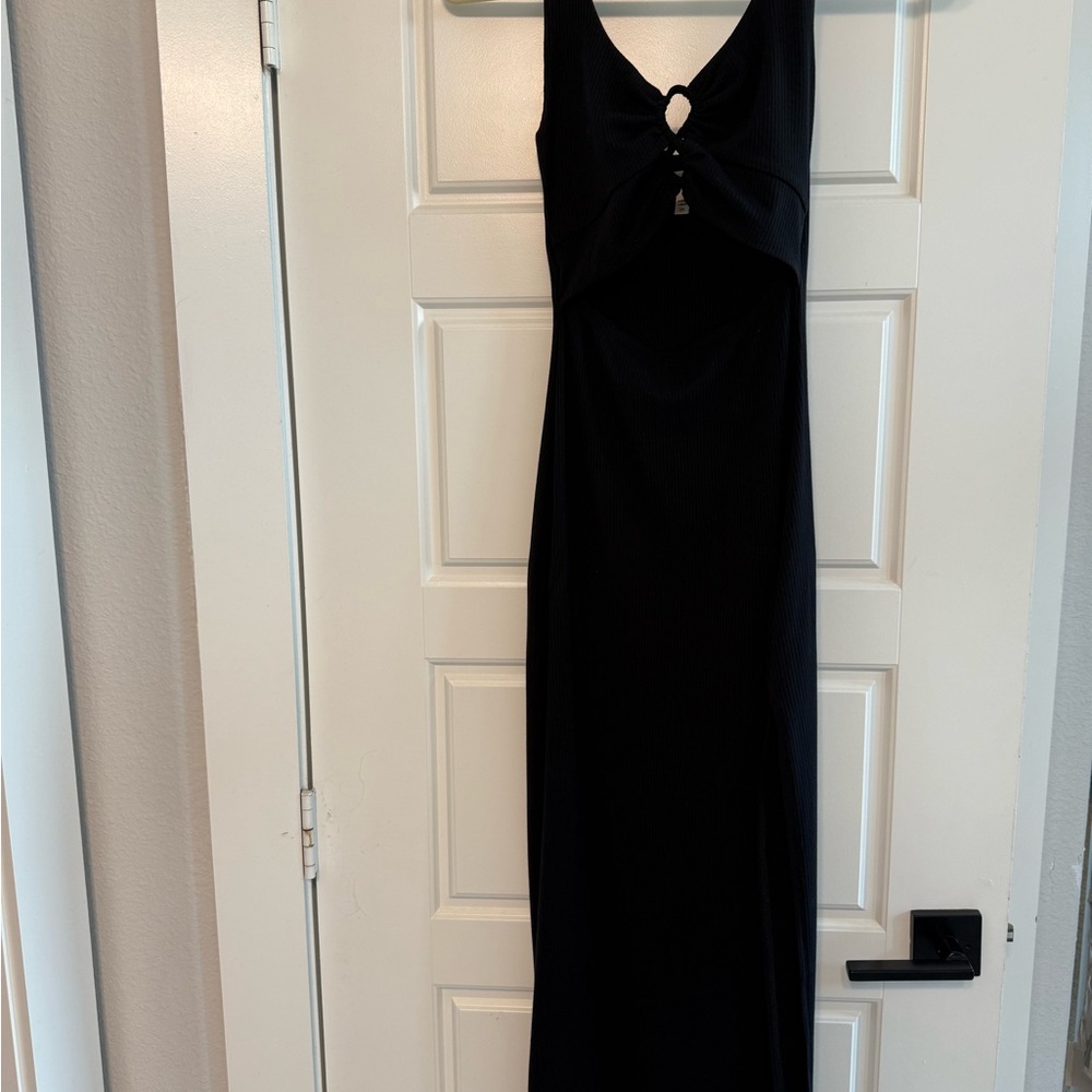 L*Space Black Maxi Dress with Keyhole Detail